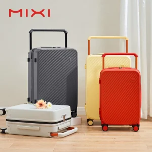 Mixi Wide-Handle Hardside Suitcase