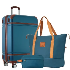 28-Inch Vintage Hardside Luggage Set