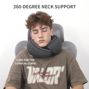 Supportive Travel Neck Pillow for Airplanes