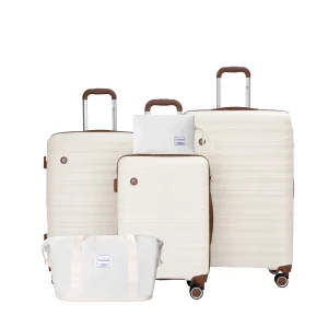 5-Piece Hardside Luggage Set with TSA Lock